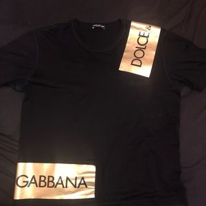 Black and gold Dolce & Gabbana Tee